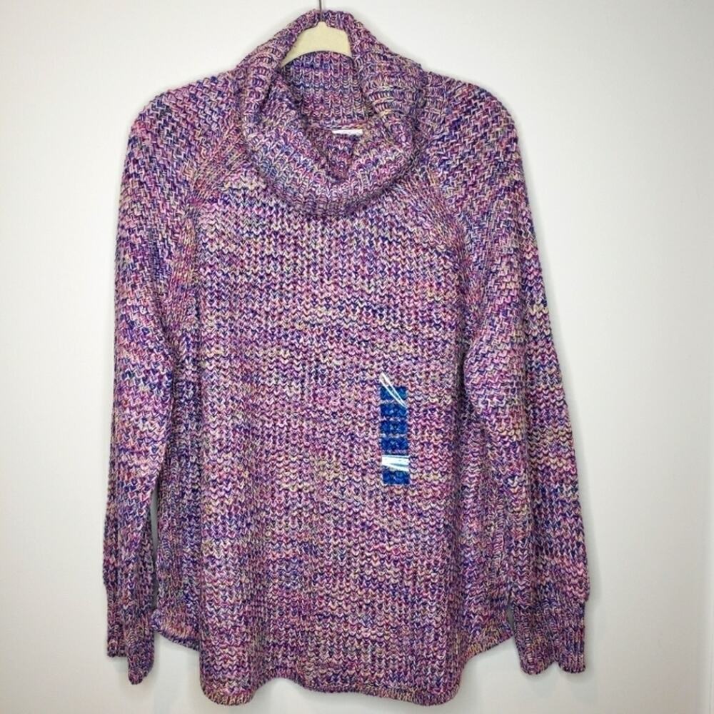 JohnPaulRichard Multi Color Knitted Turtleneck Sweater